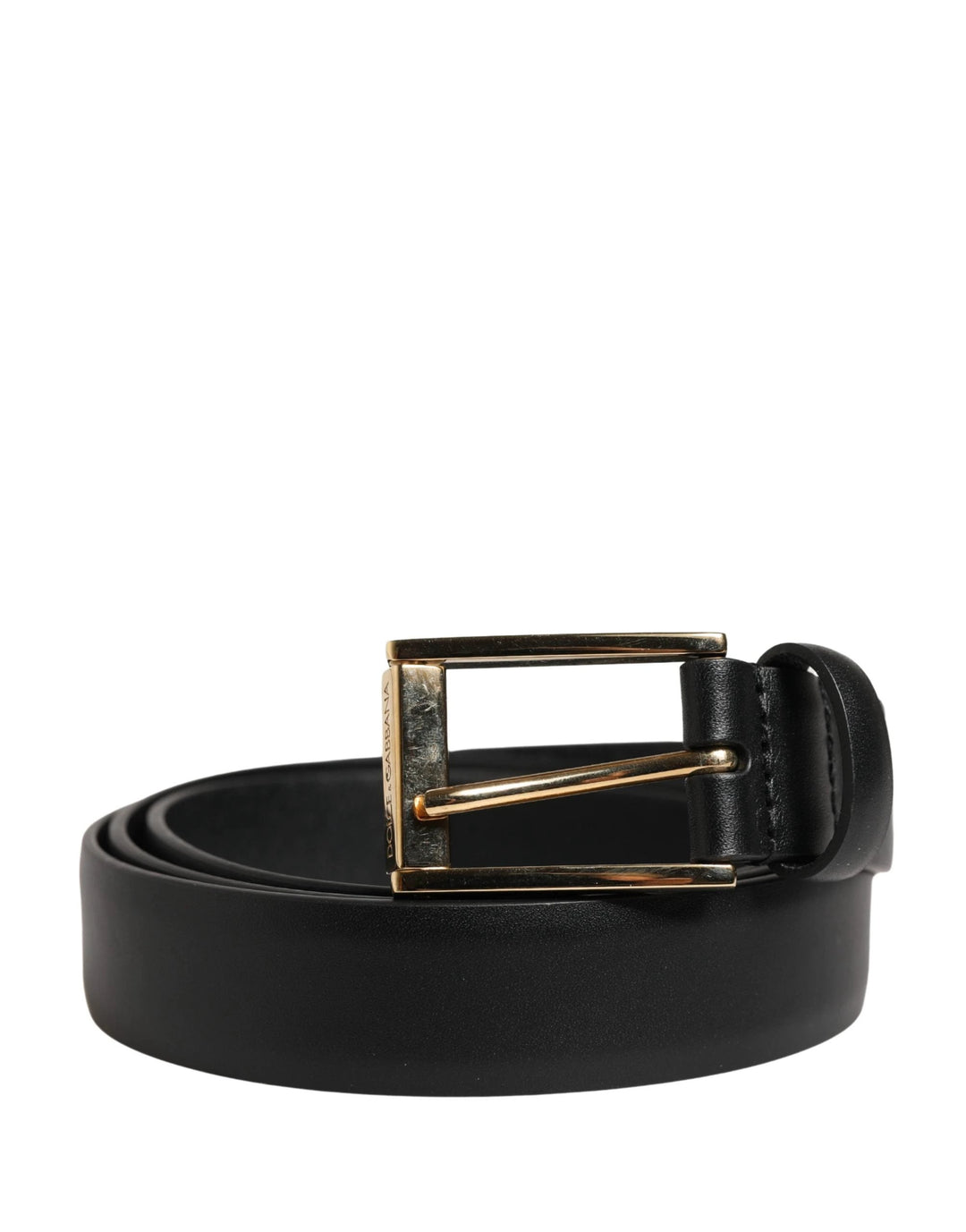 Dolce &amp; Gabbana Sample Sale Dolce &amp; Gabbana Men Black Classic Leather Metal Buckle Belt - | Designer outlet