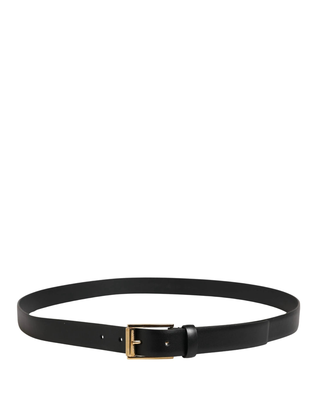 Dolce &amp; Gabbana Sample Sale Dolce &amp; Gabbana Men Black Classic Leather Metal Buckle Belt - | Designer outlet