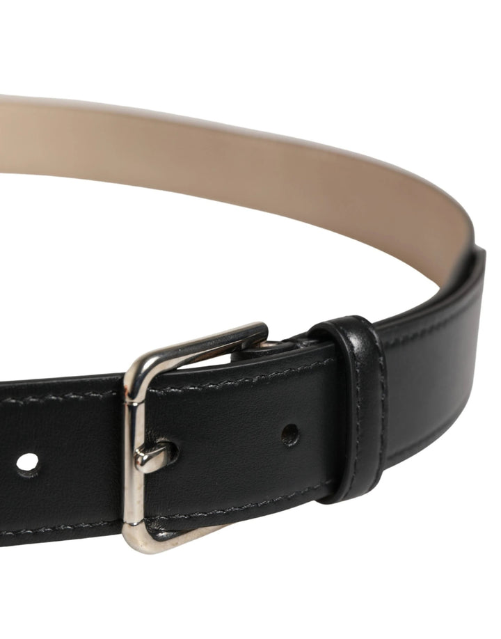 Dolce &amp; Gabbana Sample Sale Dolce &amp; Gabbana Men Beige Woven Leather Metal Buckle Belt - | Designer outlet