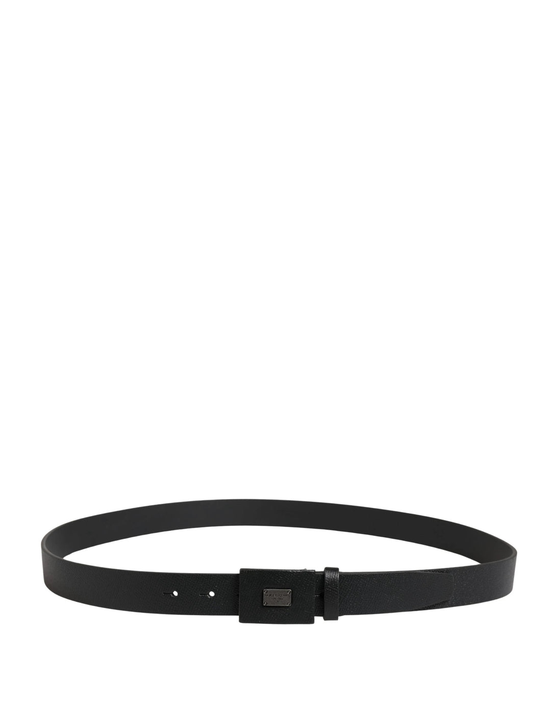 Dolce &amp; Gabbana Sample Sale Dolce &amp; Gabbana Men Black Calfskin Leather Square Buckle Belt - | Designer outlet
