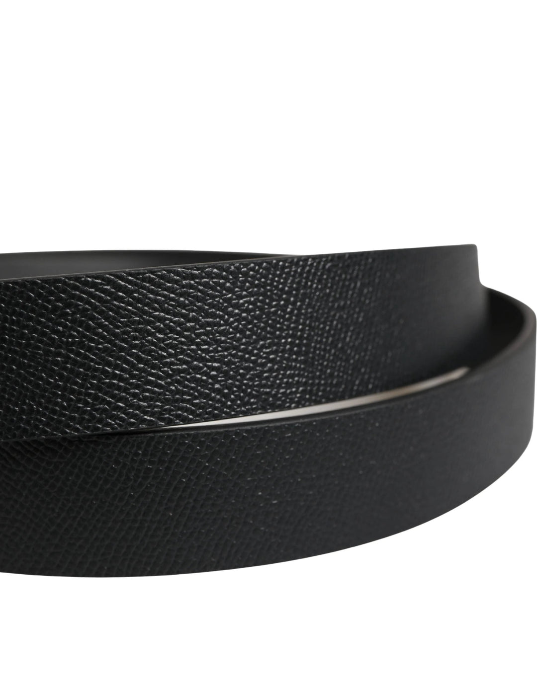 Dolce &amp; Gabbana Sample Sale Dolce &amp; Gabbana Men Black Calfskin Leather Square Buckle Belt - | Designer outlet