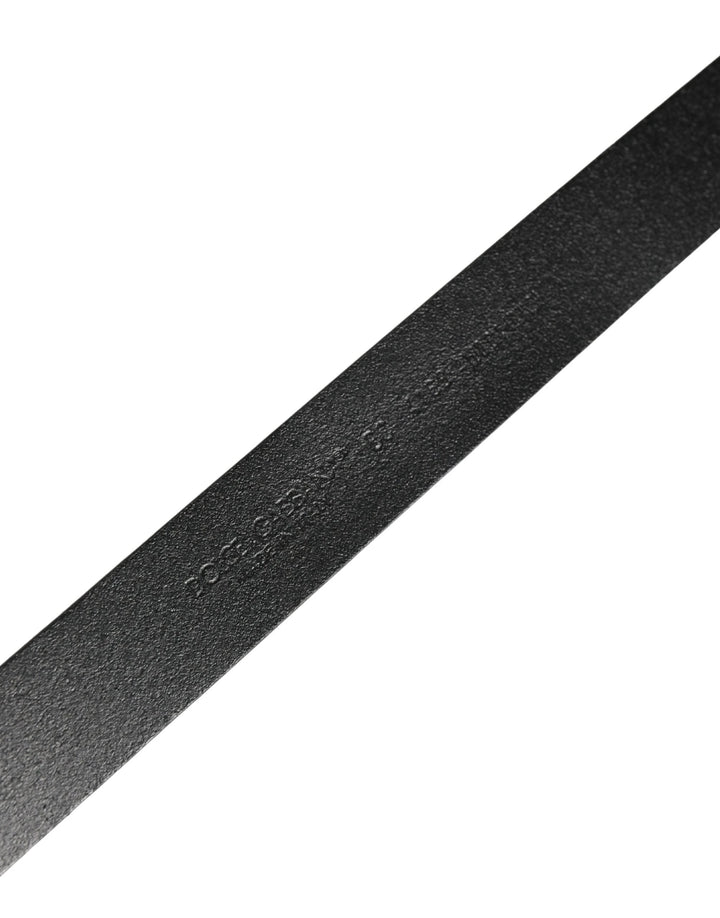Dolce &amp; Gabbana Sample Sale Dolce &amp; Gabbana Men Black Classic Leather Logo Buckle Belt - | Designer outlet