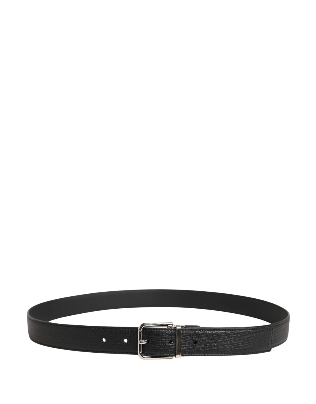 Dolce &amp; Gabbana Sample Sale Dolce &amp; Gabbana Men Black Classic Leather Metal Buckle Belt - | Designer outlet