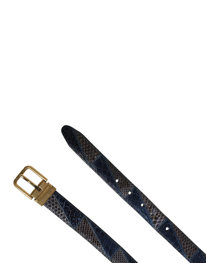Dolce &amp; Gabbana Sample Sale Dolce &amp; Gabbana Men Multicolor Leather Metal Buckle Belt - | Designer outlet