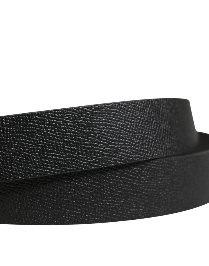 Dolce &amp; Gabbana Sample Sale Dolce &amp; Gabbana Men Black Calf Leather Metal Buckle Belt - | Designer outlet