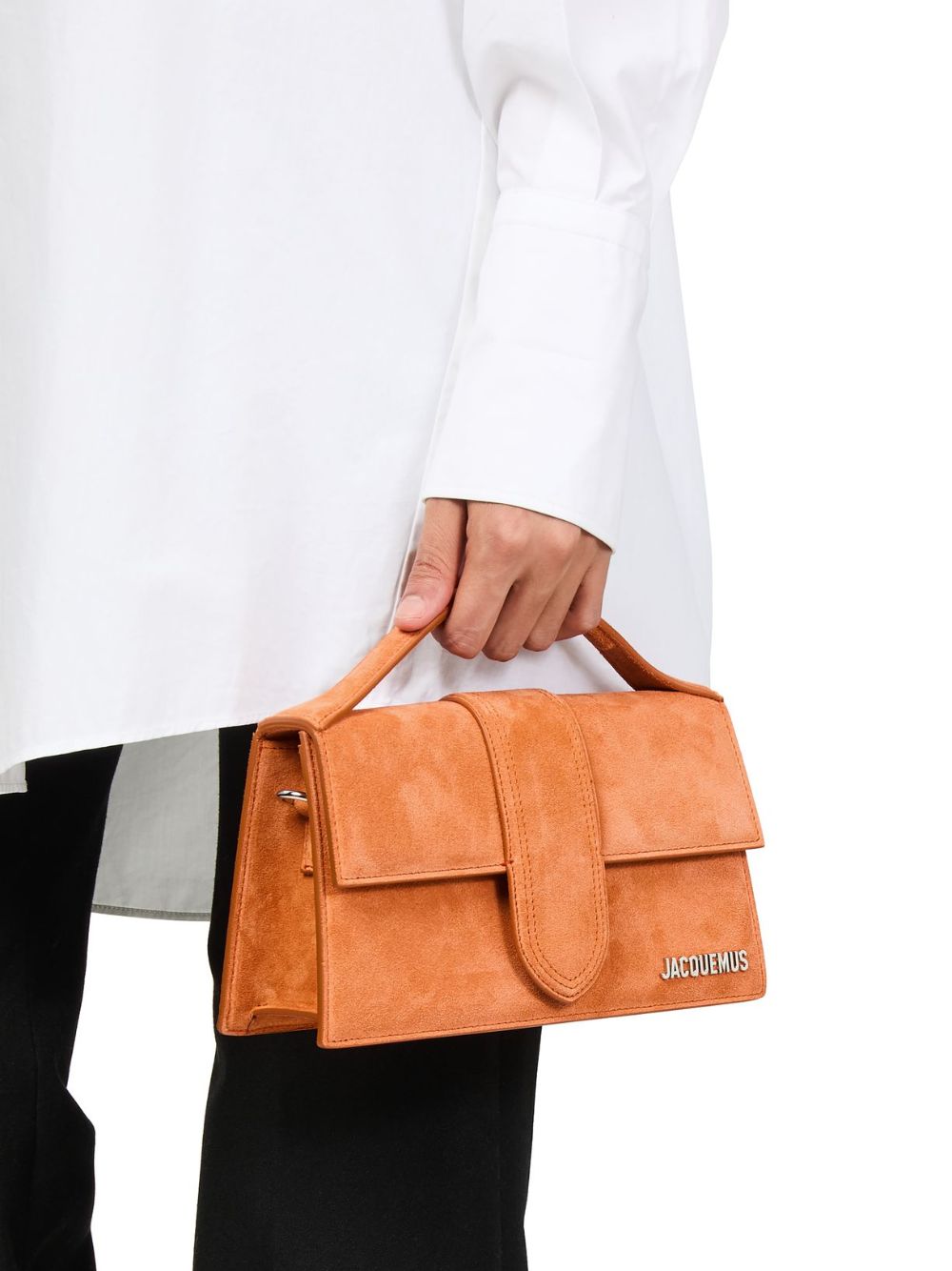 Jacquemus Terracotta Leather Le Grand Bambino Handbag