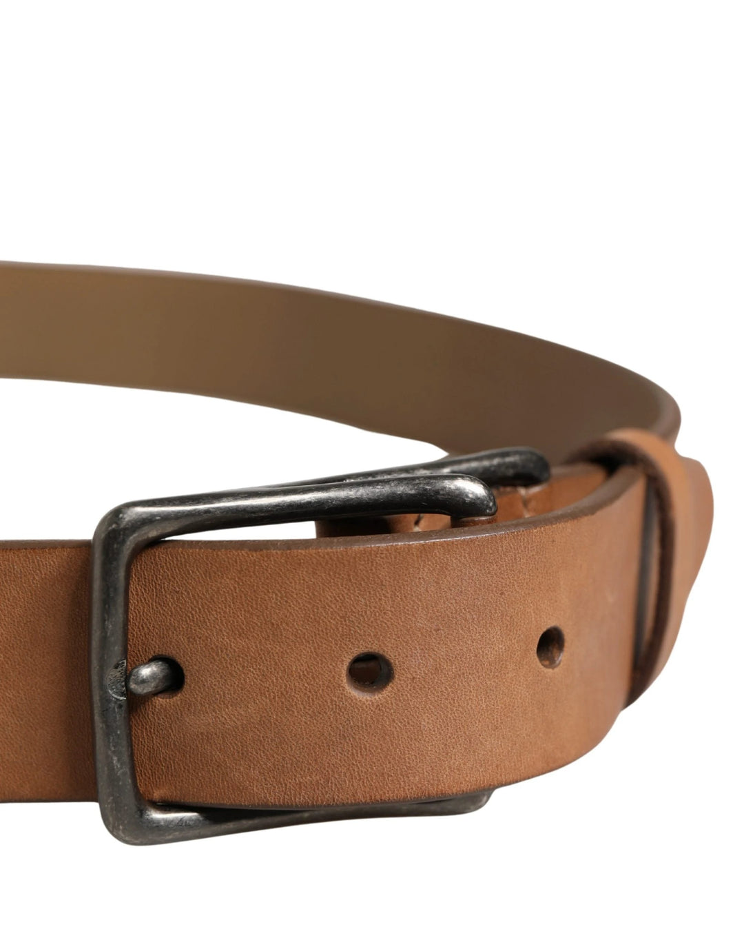Dolce &amp; Gabbana Sample Sale Dolce &amp; Gabbana Men Brown Leather Classic Metal Buckle Belt - | Designer outlet