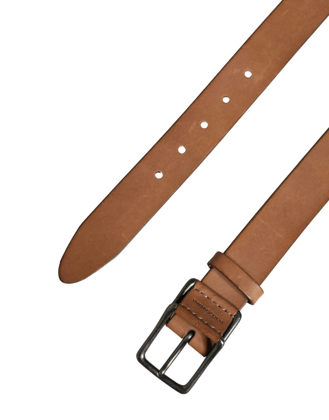Dolce &amp; Gabbana Sample Sale Dolce &amp; Gabbana Men Brown Leather Classic Metal Buckle Belt - | Designer outlet