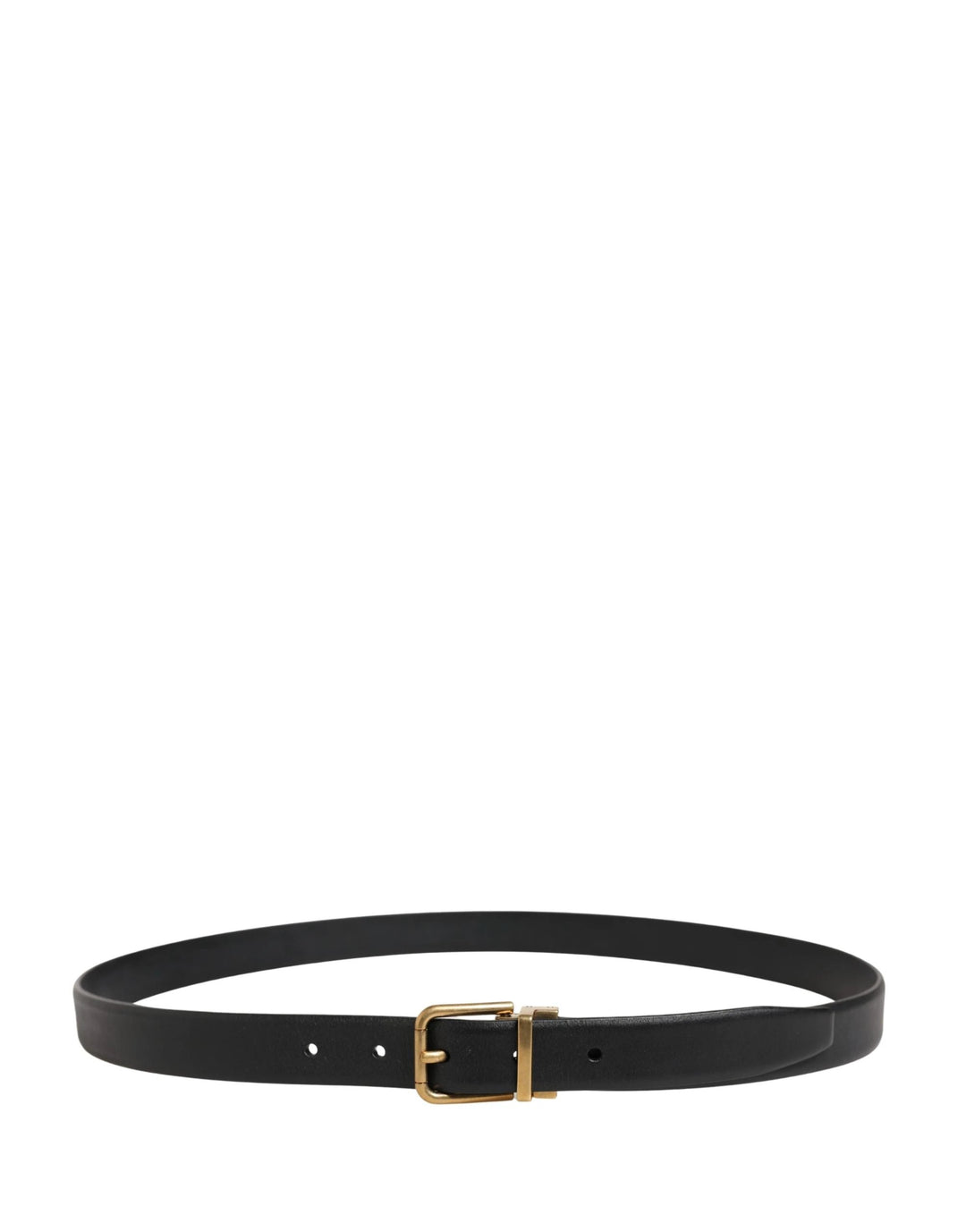Dolce &amp; Gabbana Sample Sale Dolce &amp; Gabbana Men Black Classic Leather Metal Buckle Belt - | Designer outlet