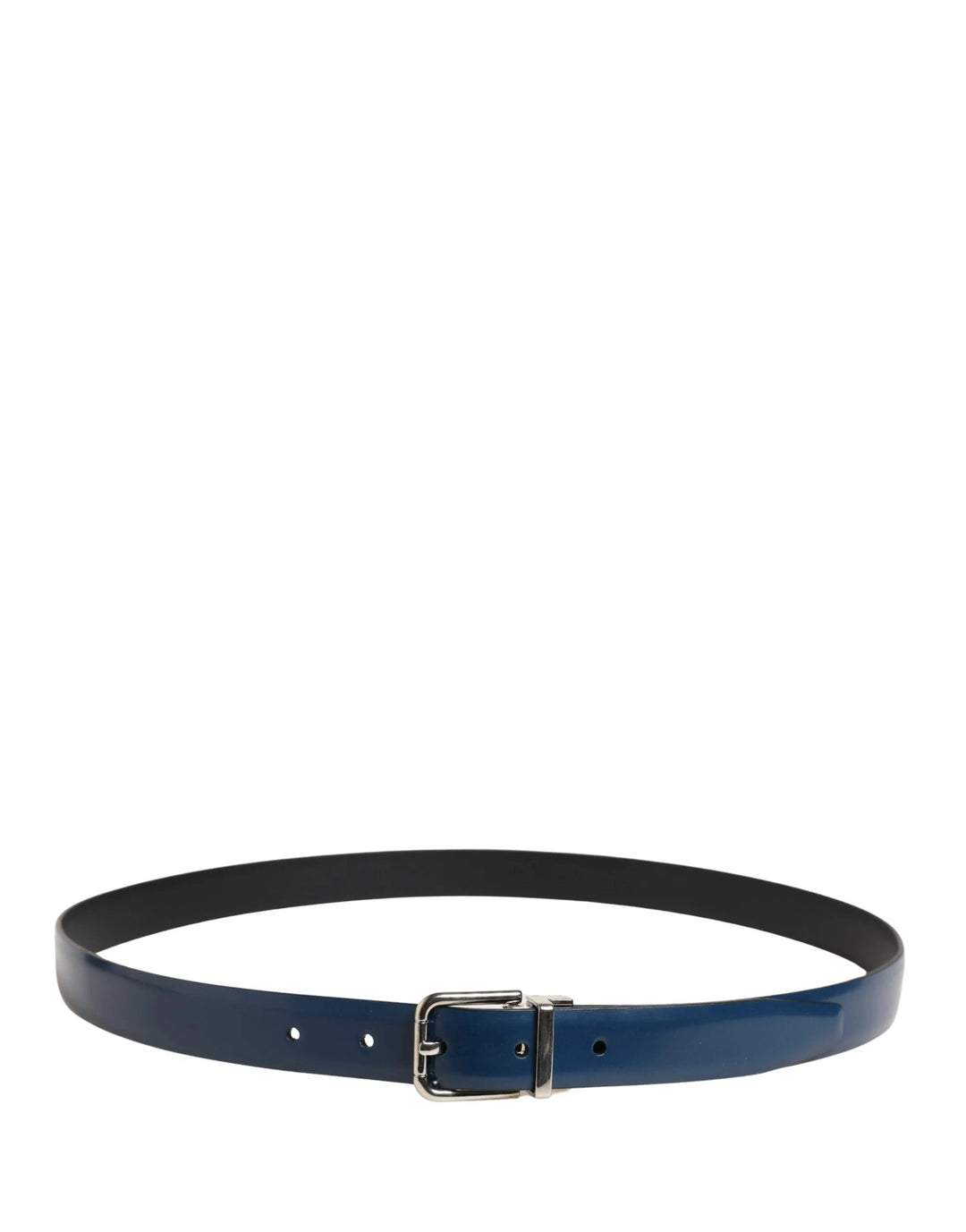 Dolce &amp; Gabbana Sample Sale Dolce &amp; Gabbana Men Blue Classic Leather Metal Buckle Belt - | Designer outlet