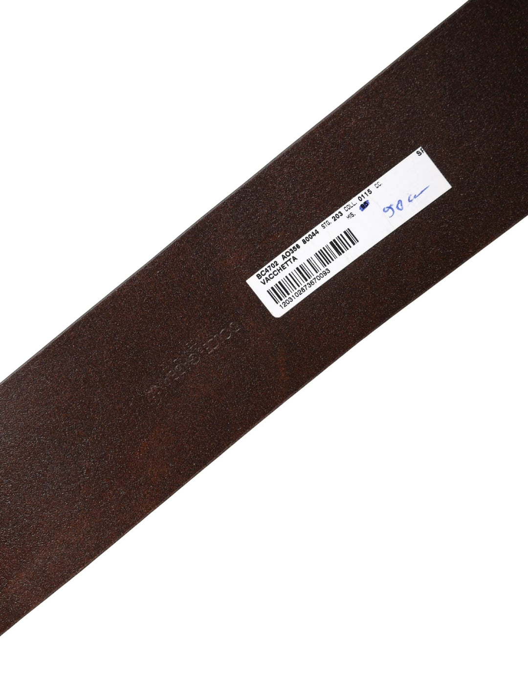 Dolce &amp; Gabbana Sample Sale Dolce &amp; Gabbana Brown Leather Wide Waist Metal Round Belt - | Designer outlet