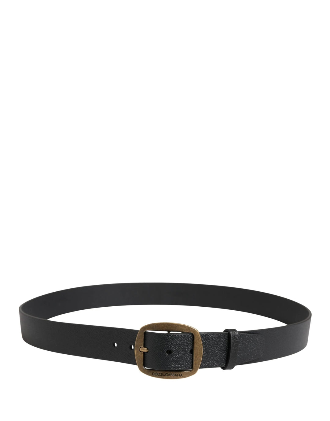 Dolce &amp; Gabbana Sample Sale Dolce &amp; Gabbana Men Black Classic Leather Metal Buckle Belt - | Designer outlet