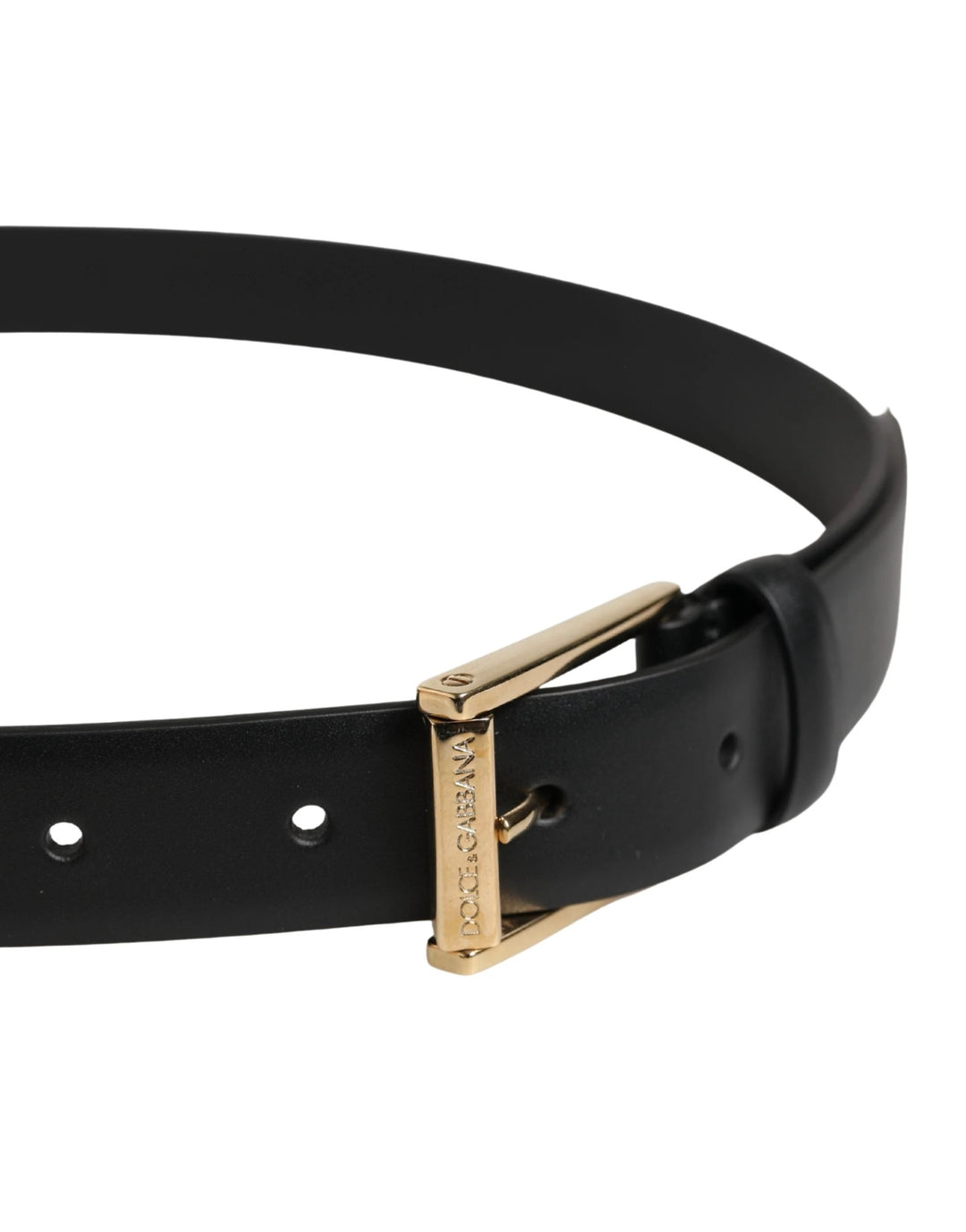 Dolce &amp; Gabbana Sample Sale Dolce &amp; Gabbana Men Black Classic Leather Metal Buckle Belt - | Designer outlet