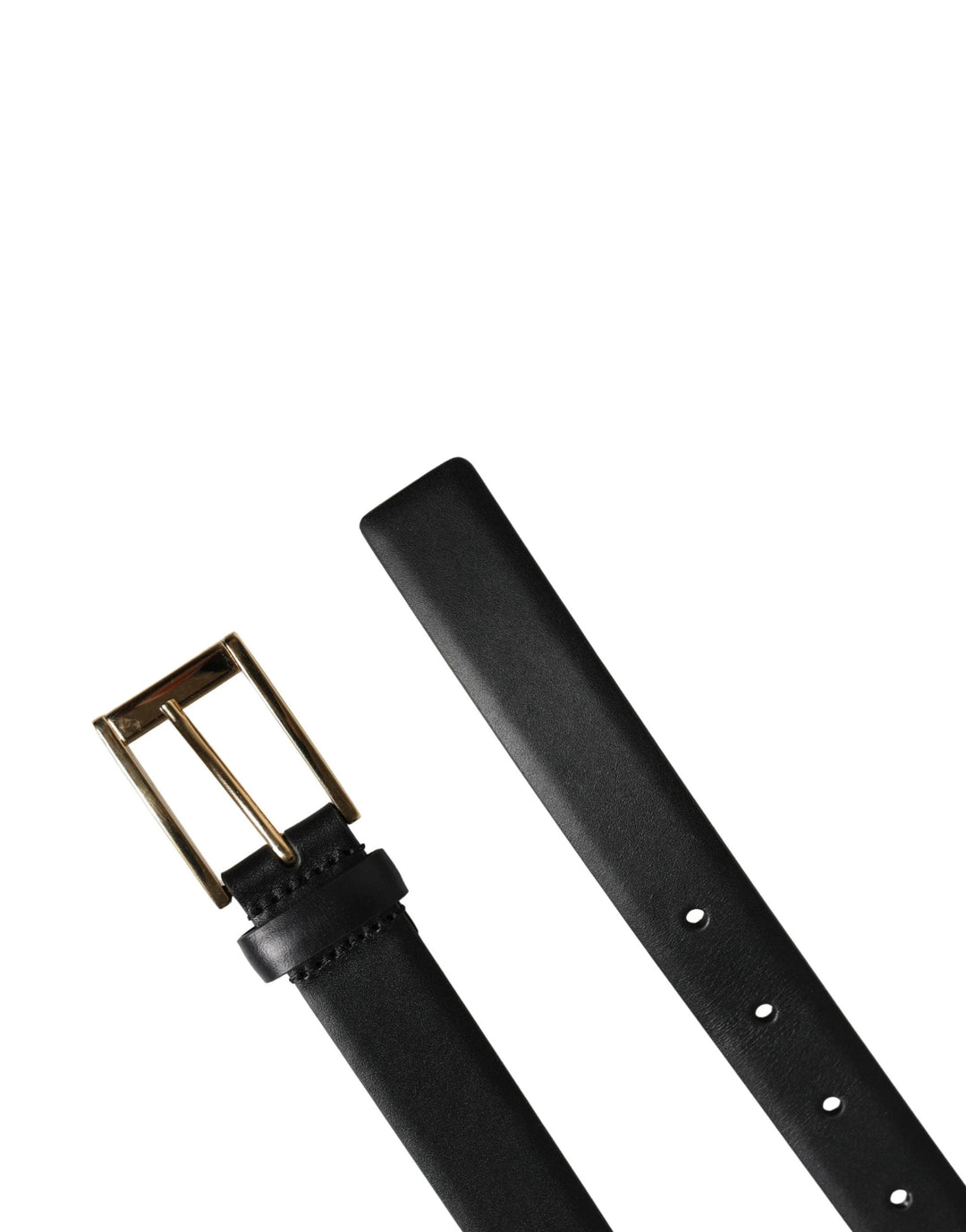 Dolce &amp; Gabbana Sample Sale Dolce &amp; Gabbana Men Black Classic Leather Metal Buckle Belt - | Designer outlet