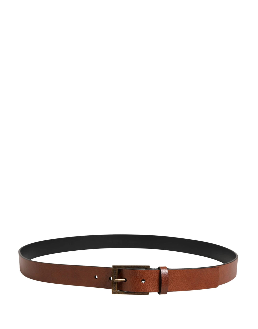 Dolce &amp; Gabbana Sample Sale Dolce &amp; Gabbana Men Brown Leather Classic Metal Buckle Belt - | Designer outlet