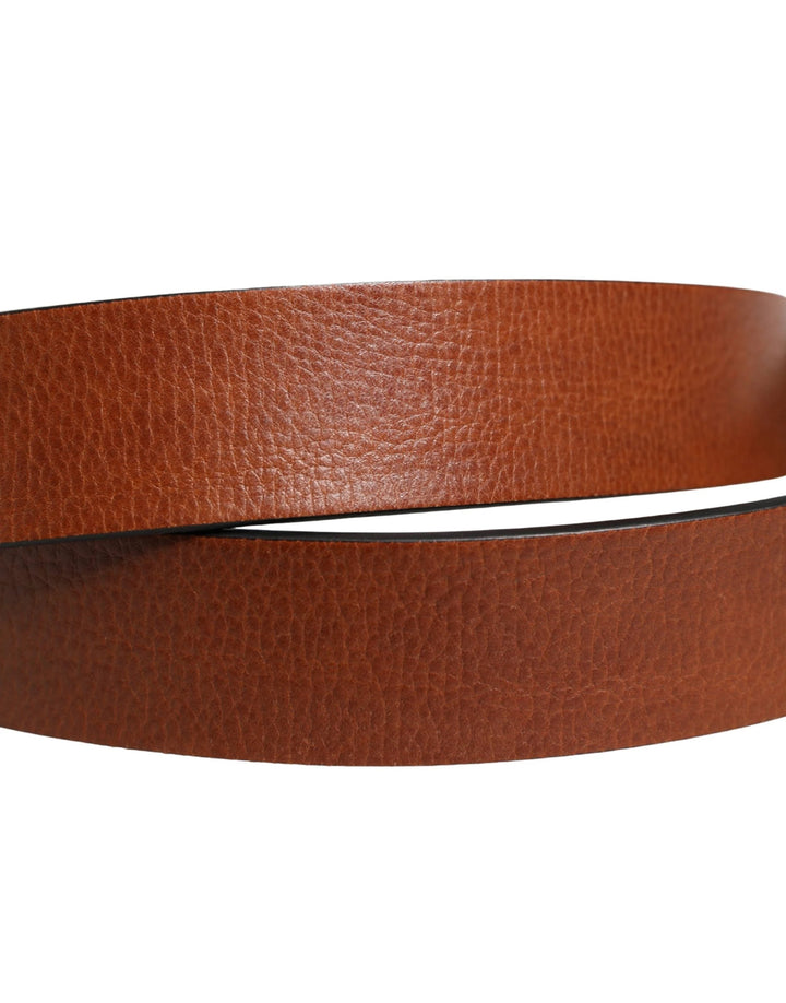 Dolce &amp; Gabbana Sample Sale Dolce &amp; Gabbana Men Brown Leather Classic Metal Buckle Belt - | Designer outlet