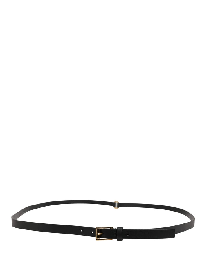 Dolce &amp; Gabbana Sample Sale Dolce &amp; Gabbana Men Black Leather Classic Metal Buckle Belt - | Designer outlet