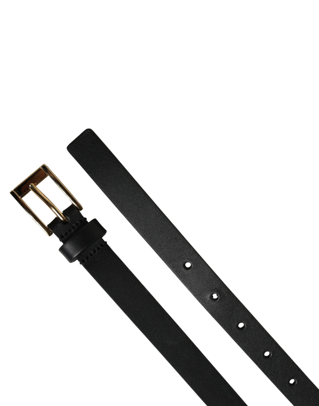 Dolce &amp; Gabbana Sample Sale Dolce &amp; Gabbana Men Black Leather Classic Metal Buckle Belt - | Designer outlet