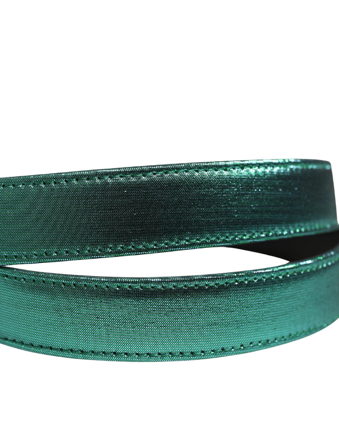 Dolce &amp; Gabbana Sample Sale Dolce &amp; Gabbana Men Green Lurex Polyester Metal Buckle Belt - | Designer outlet