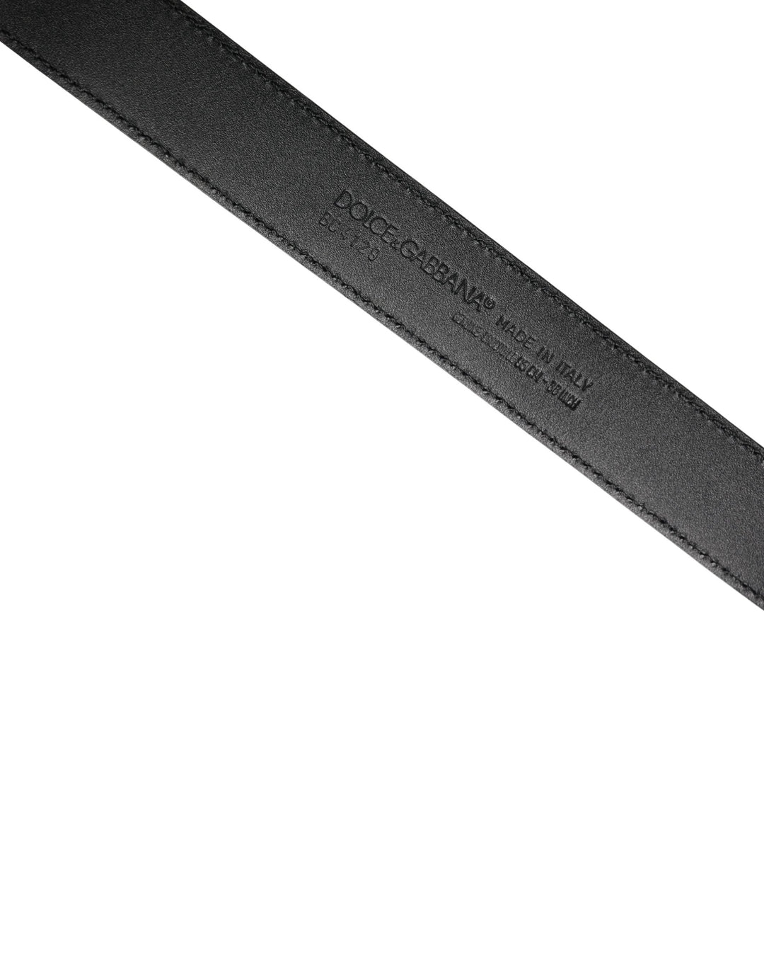Dolce &amp; Gabbana Sample Sale Dolce &amp; Gabbana Men Black Exotic Leather Logo Buckle Belt - | Designer outlet