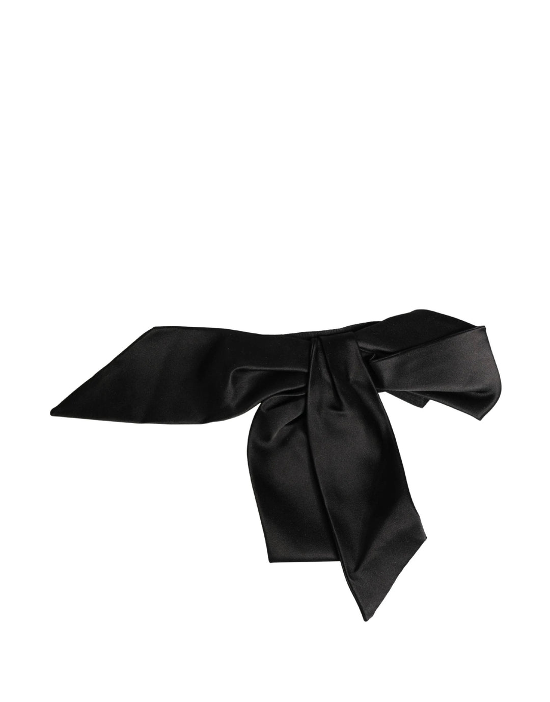 Dolce &amp; Gabbana Sample Sale Dolce &amp; Gabbana Black Silk Satin Sash Wide Waist Women Belt - | Designer outlet