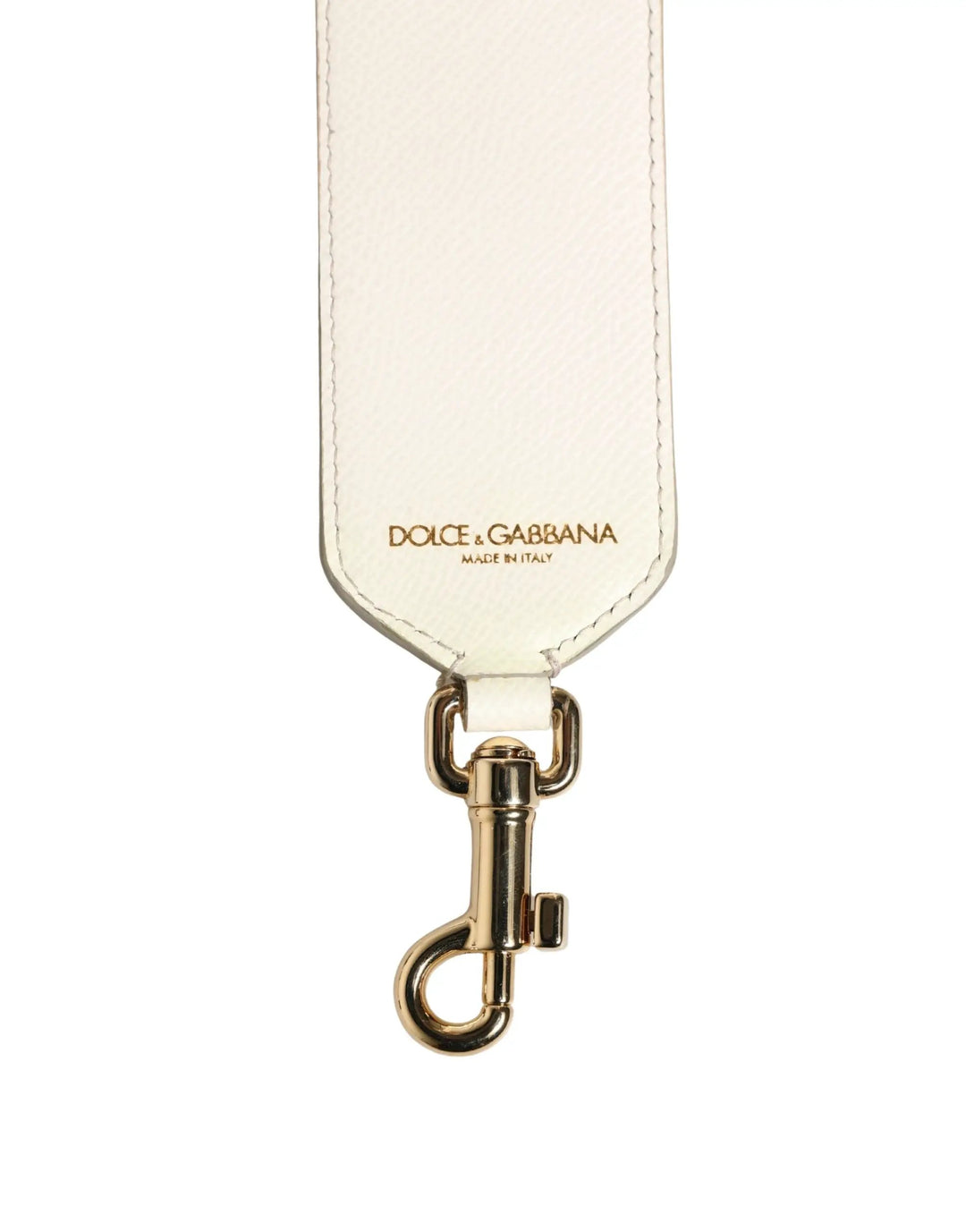 Dolce & Gabbana Sample Sale | Dolce & Gabbana White Blue Floral Leather Stud Accessory Shoulder Strap - | Designer outlet
