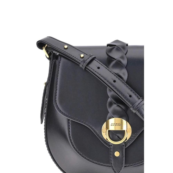 Isabel Marant Black Calf Leather Bos Taurus Shoulder Bag