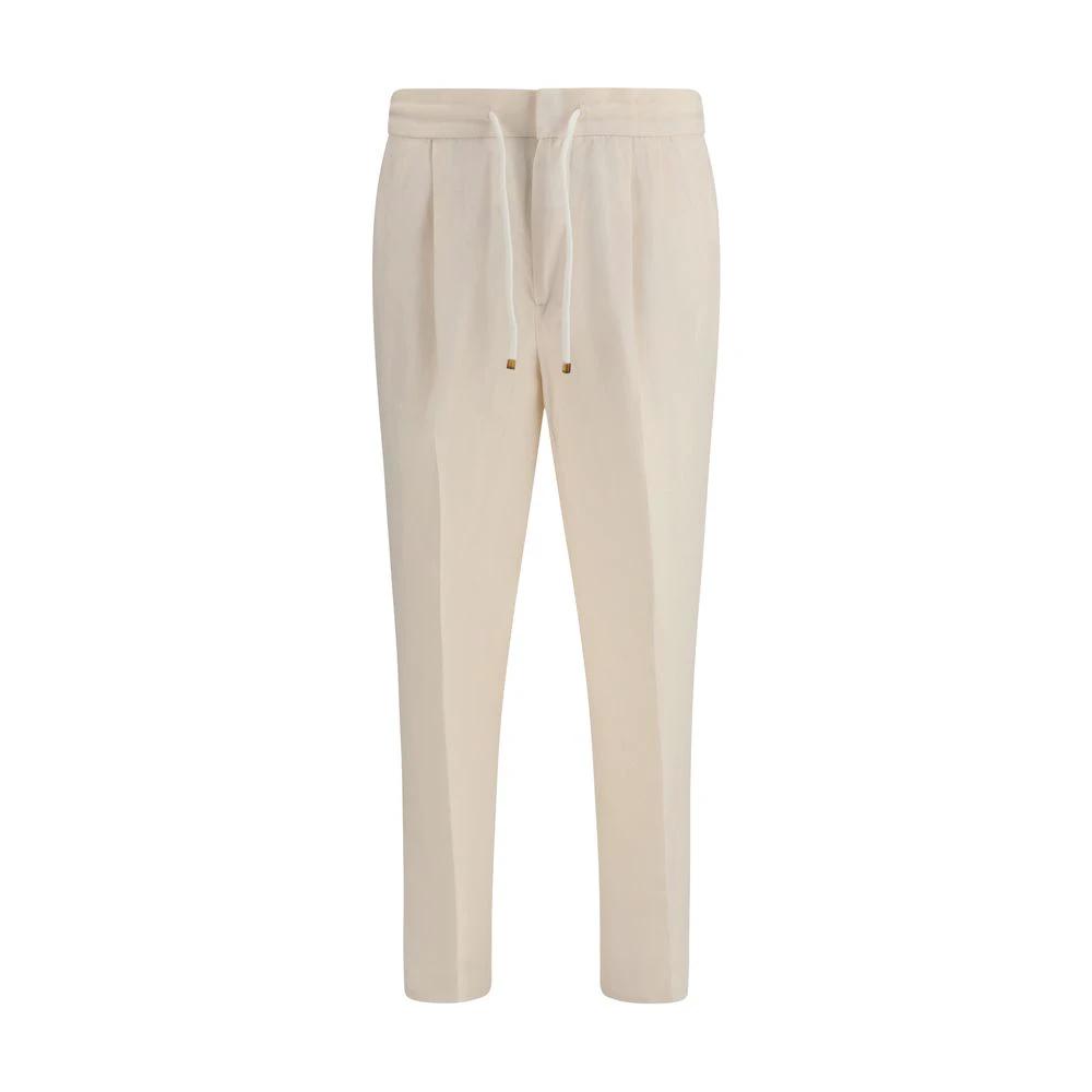 Brunello Cucinelli Sample Sale Brunello Cucinelli Beige Linen Casual Pants - | Designer outlet