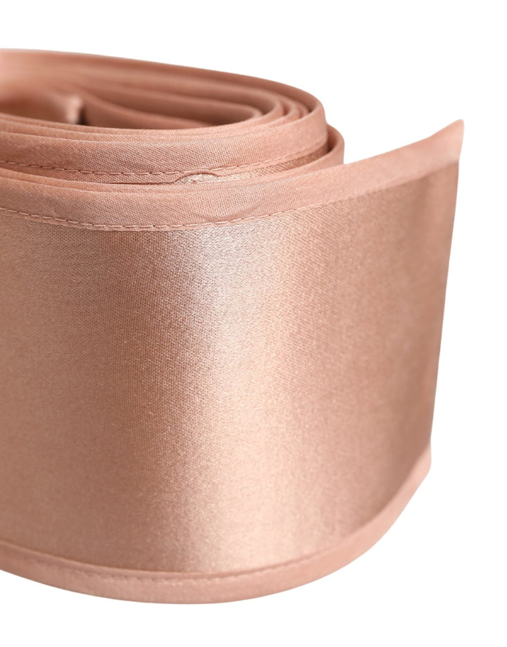 Dolce &amp; Gabbana Sample Sale Dolce &amp; Gabbana Light Pink Silk Satin Waist Women Cintura Belt - | Designer outlet