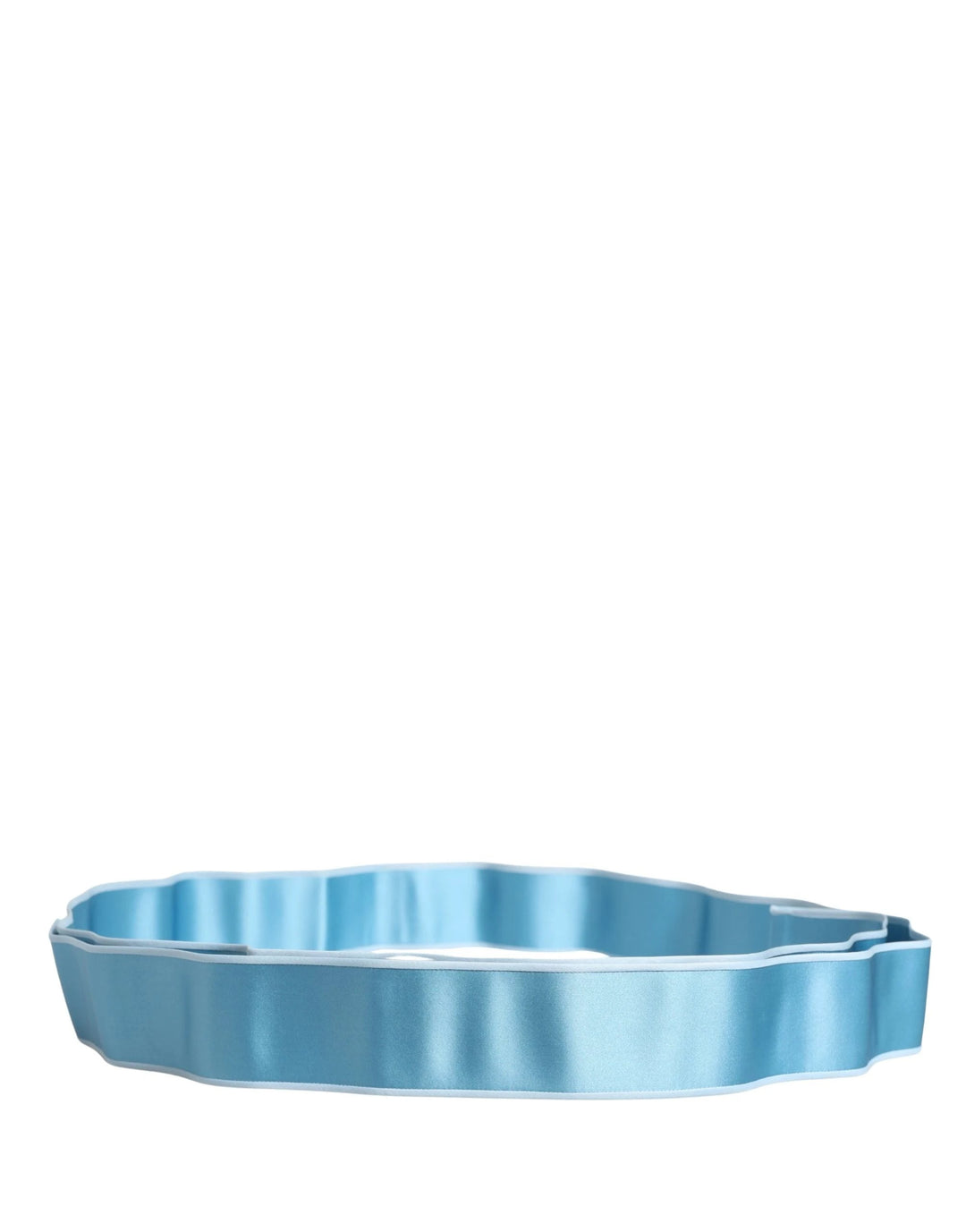 Dolce &amp; Gabbana Sample Sale Dolce &amp; Gabbana Light Blue Silk Satin Waist Women Cintura Belt - | Designer outlet