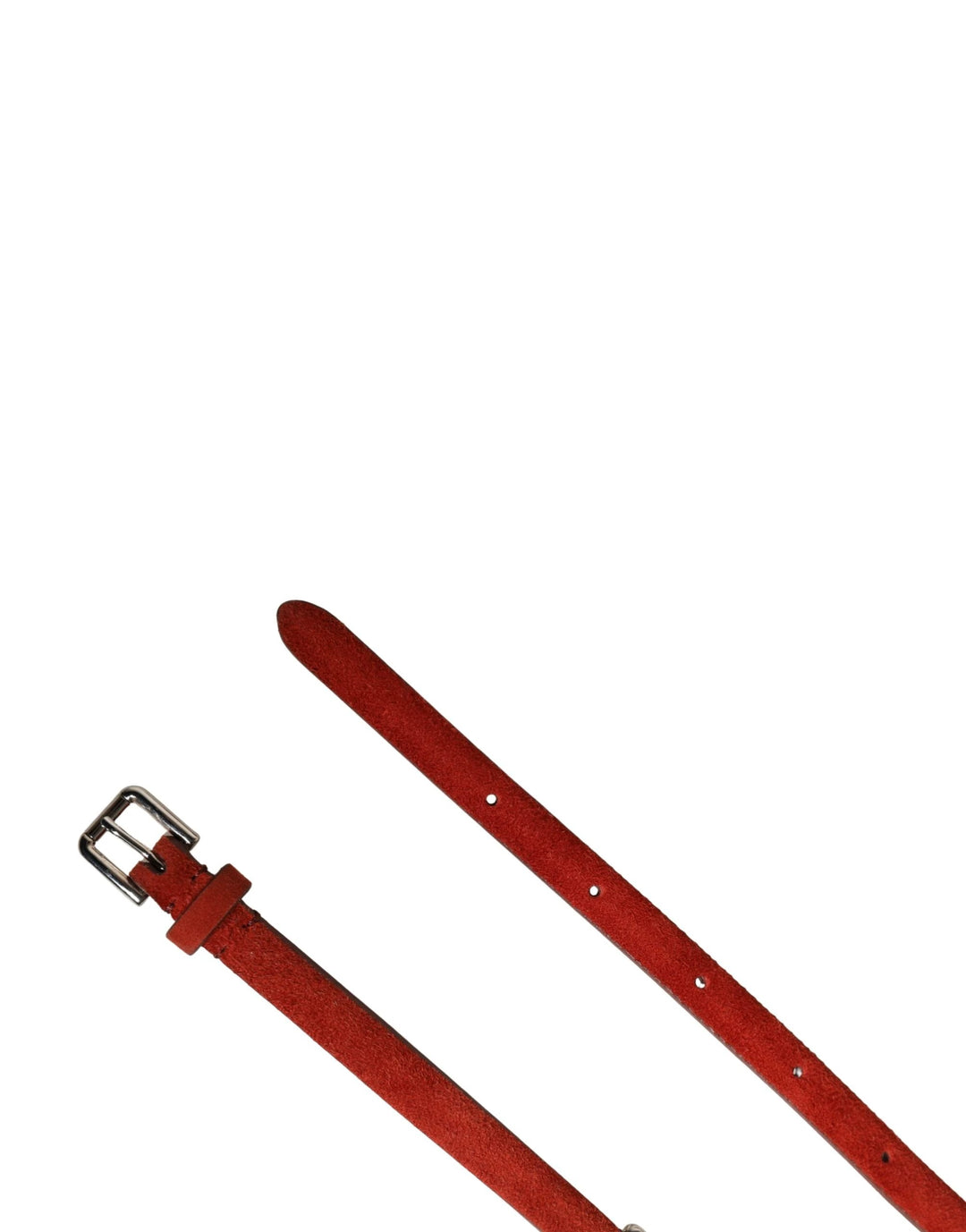 Dolce &amp; Gabbana Sample Sale Dolce &amp; Gabbana Red Velvet Crystals Chain Embellished Belt - | Designer outlet