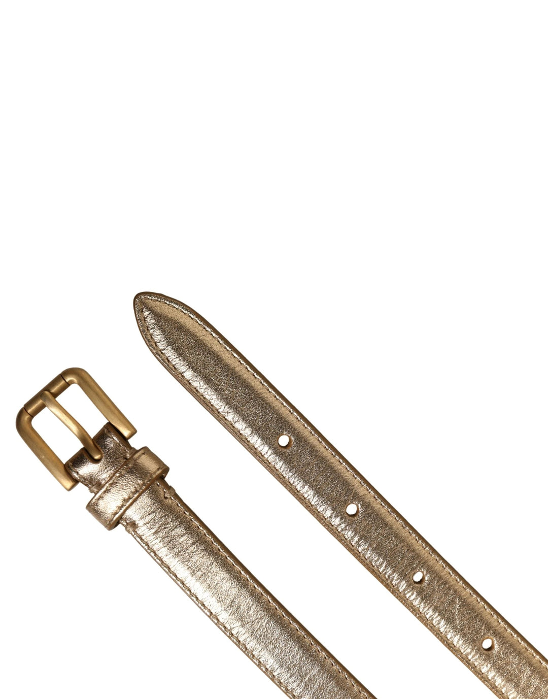 Dolce &amp; Gabbana Sample Sale Dolce &amp; Gabbana Gold Brass Chain Coin Embellished Metal Buckle Belt - | Designer outlet