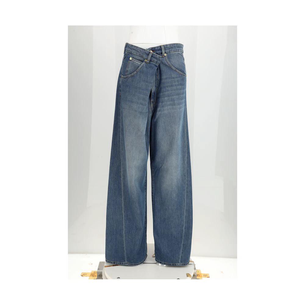 Darkpark Sample Sale Darkpark Blue Cotton Relaxed Fit Jeans - | Designer outlet