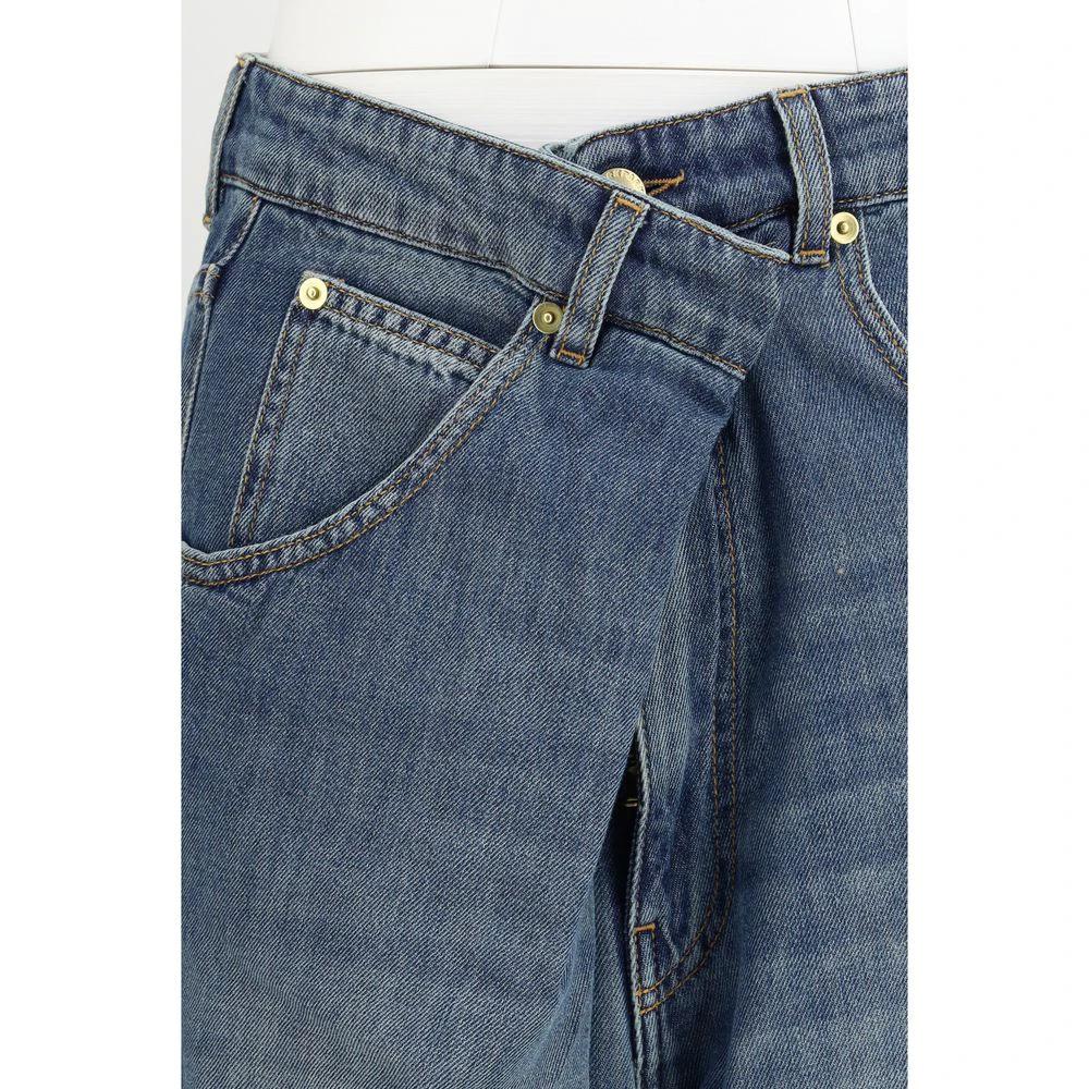 Darkpark Sample Sale Darkpark Blue Cotton Relaxed Fit Jeans - | Designer outlet