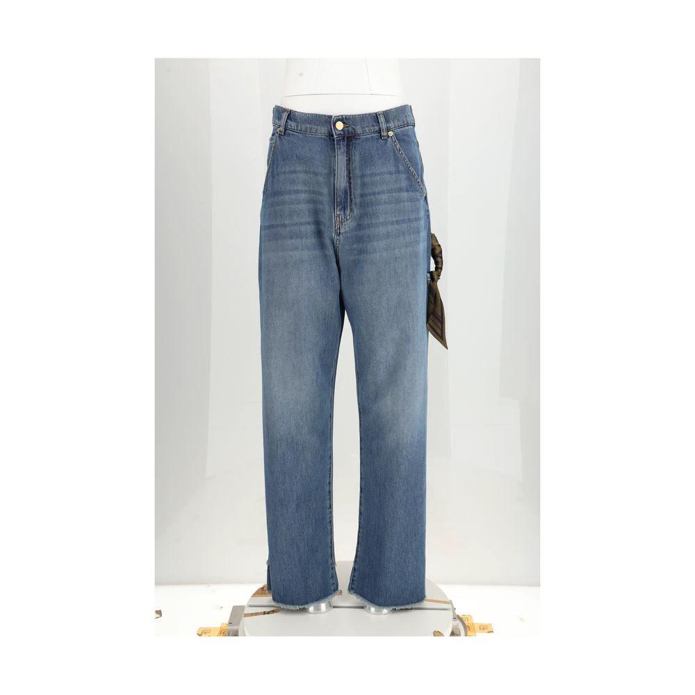 Darkpark Sample Sale Darkpark Blue Cotton Relaxed Fit Jeans - | Designer outlet