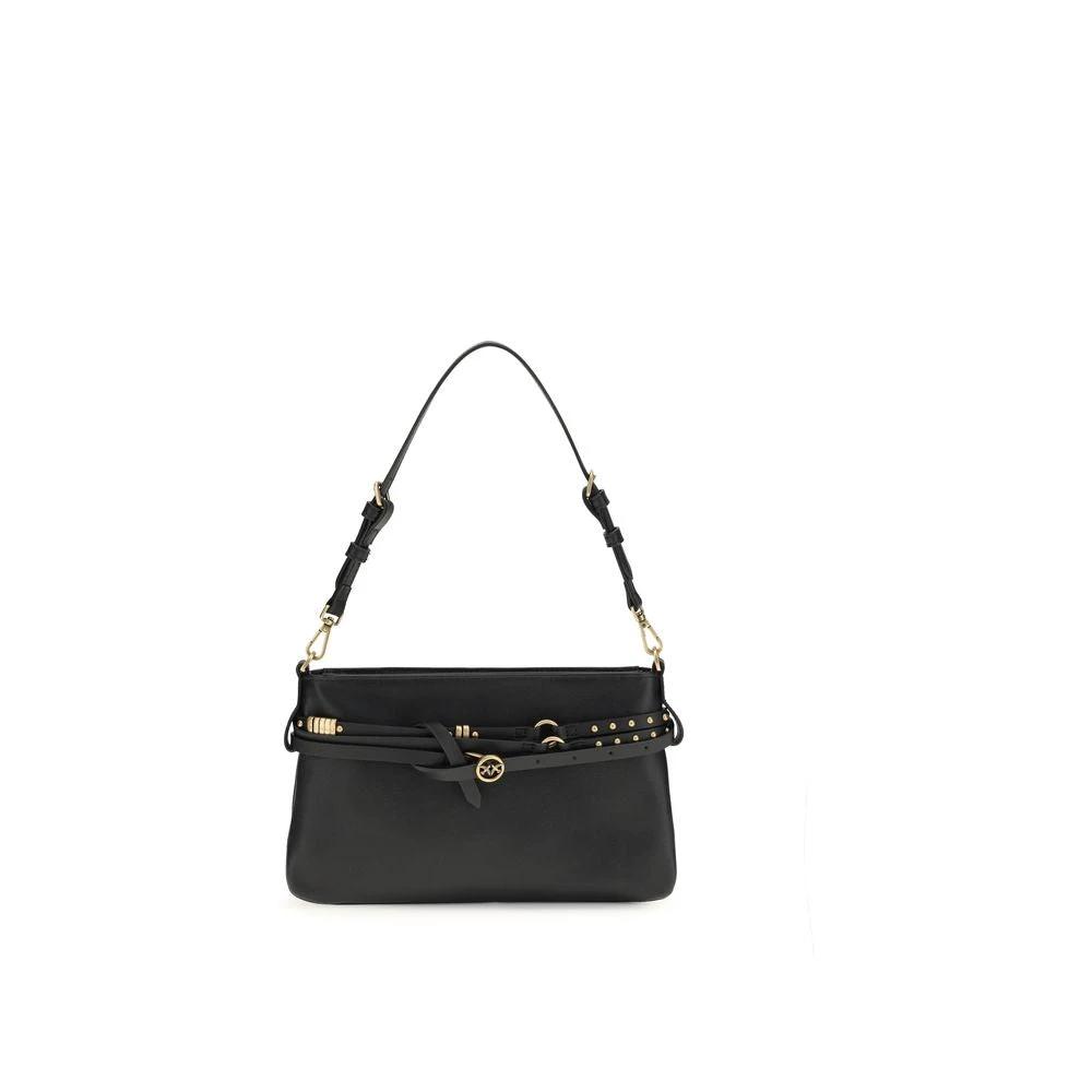 PINKO Sample Sale PINKO Black Calf Leather Bos Taurus Shoulder Bag - | Designer outlet