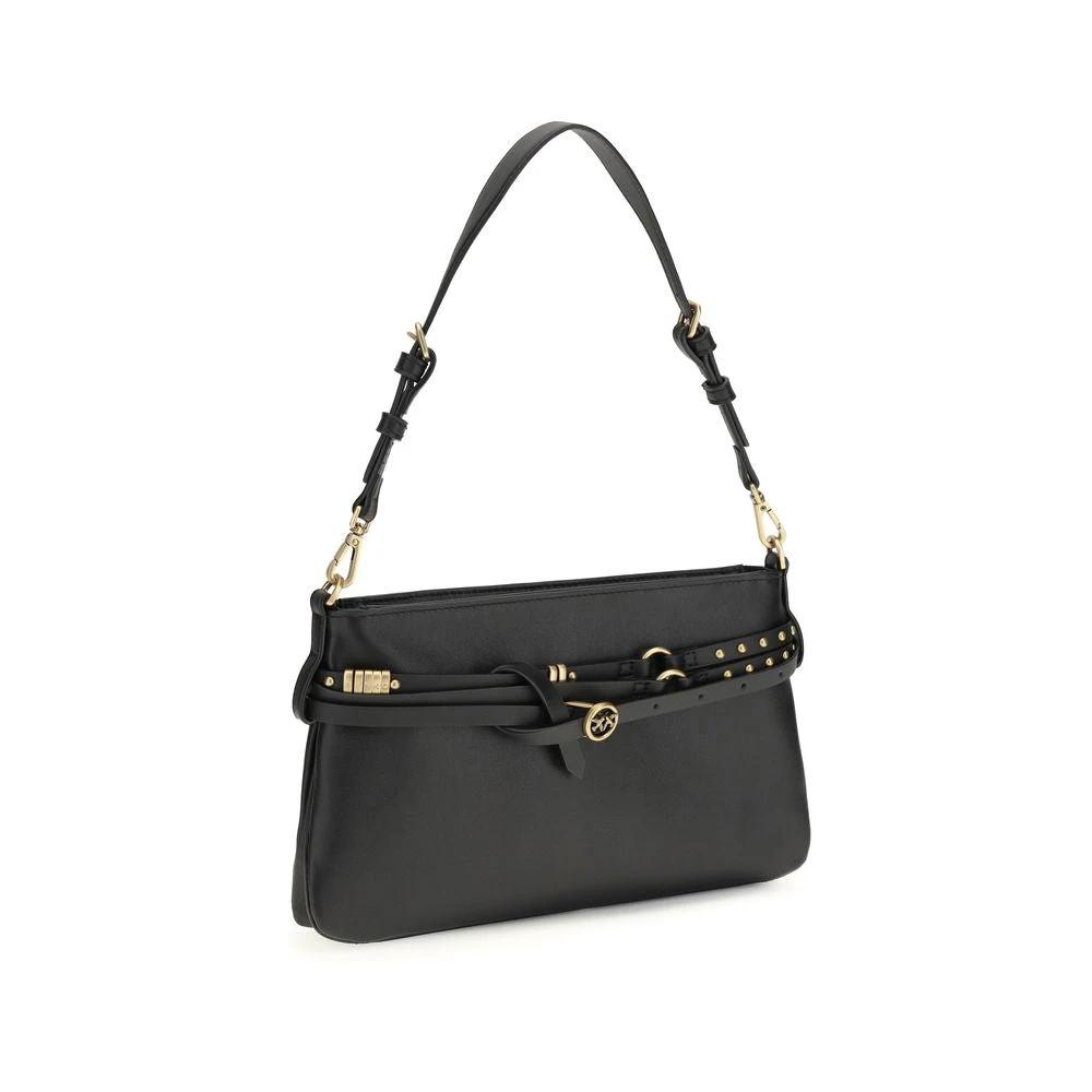 PINKO Sample Sale PINKO Black Calf Leather Bos Taurus Shoulder Bag - | Designer outlet