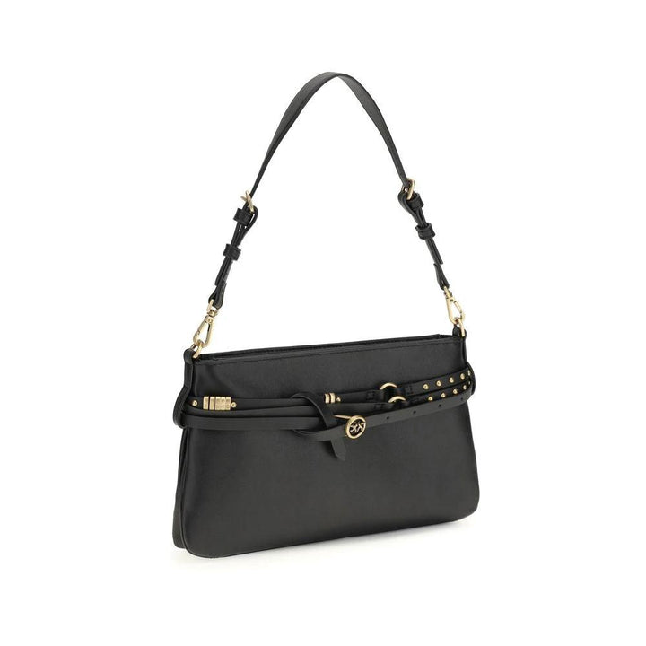 PINKO Sample Sale PINKO Black Calf Leather Bos Taurus Shoulder Bag - | Designer outlet