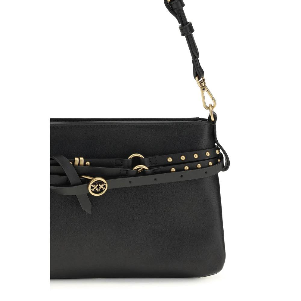 PINKO Sample Sale PINKO Black Calf Leather Bos Taurus Shoulder Bag - | Designer outlet