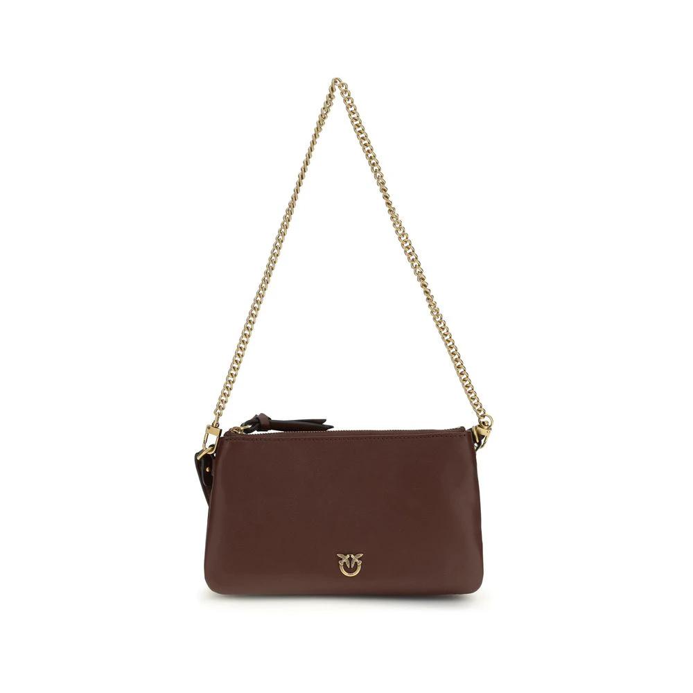PINKO Sample Sale PINKO Brown Calf Leather Bos Taurus Shoulder Bag - | Designer outlet