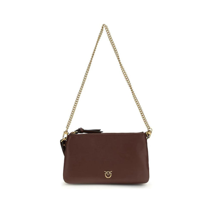 PINKO Sample Sale PINKO Brown Calf Leather Bos Taurus Shoulder Bag - | Designer outlet