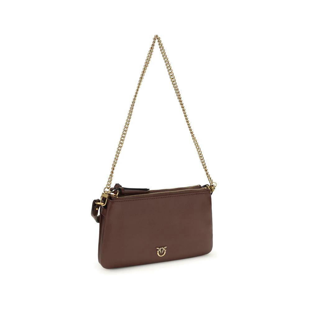 PINKO Sample Sale PINKO Brown Calf Leather Bos Taurus Shoulder Bag - | Designer outlet