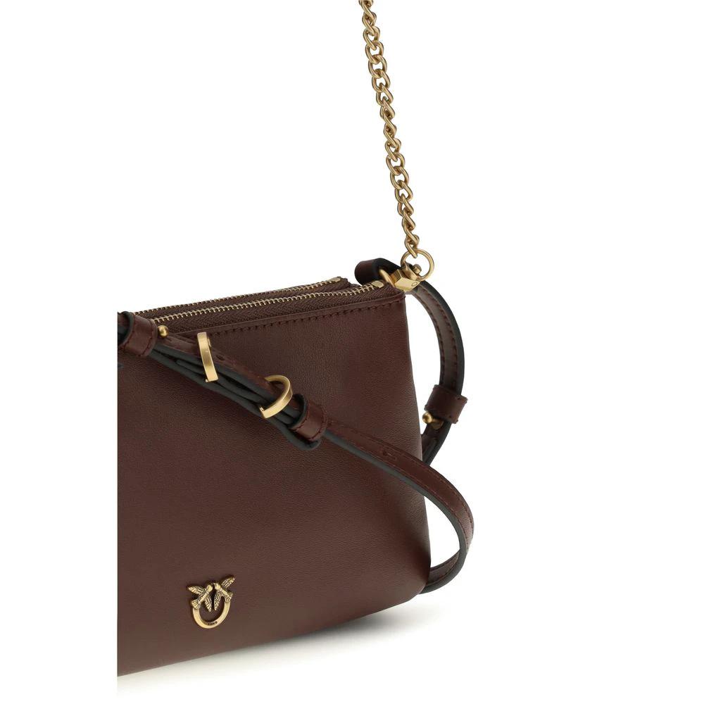 PINKO Sample Sale PINKO Brown Calf Leather Bos Taurus Shoulder Bag - | Designer outlet