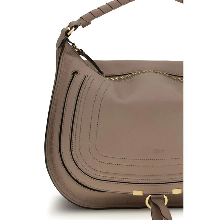 Chloé Beige Calf Leather Bos Taurus Shoulder Bag