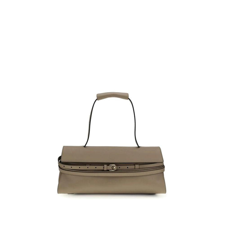 Moschino Sample Sale Moschino Beige Calf Leather Bos Taurus Shoulder Bag - | Designer outlet
