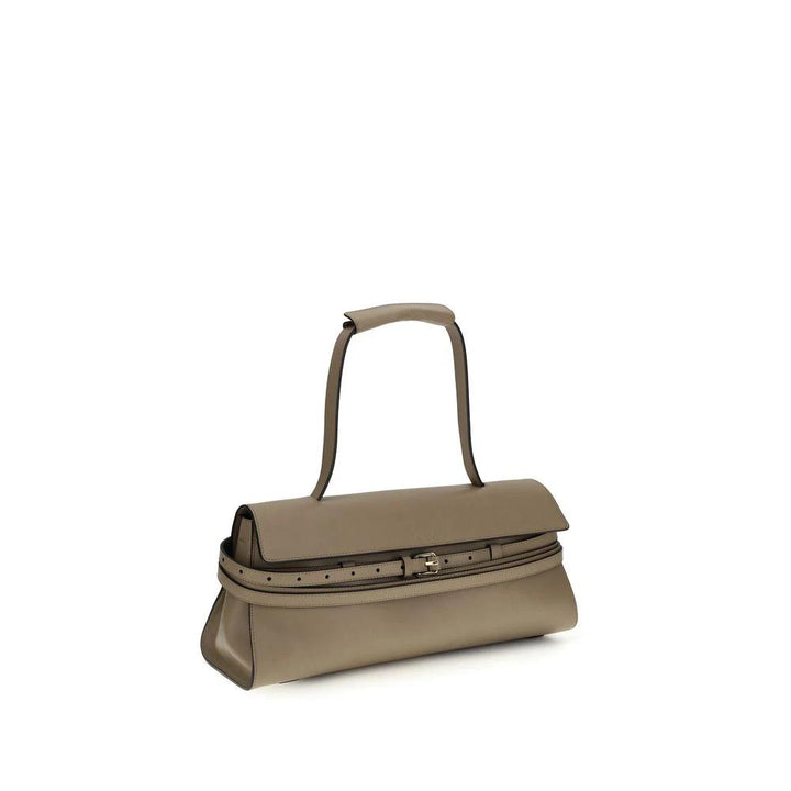Moschino Sample Sale Moschino Beige Calf Leather Bos Taurus Shoulder Bag - | Designer outlet