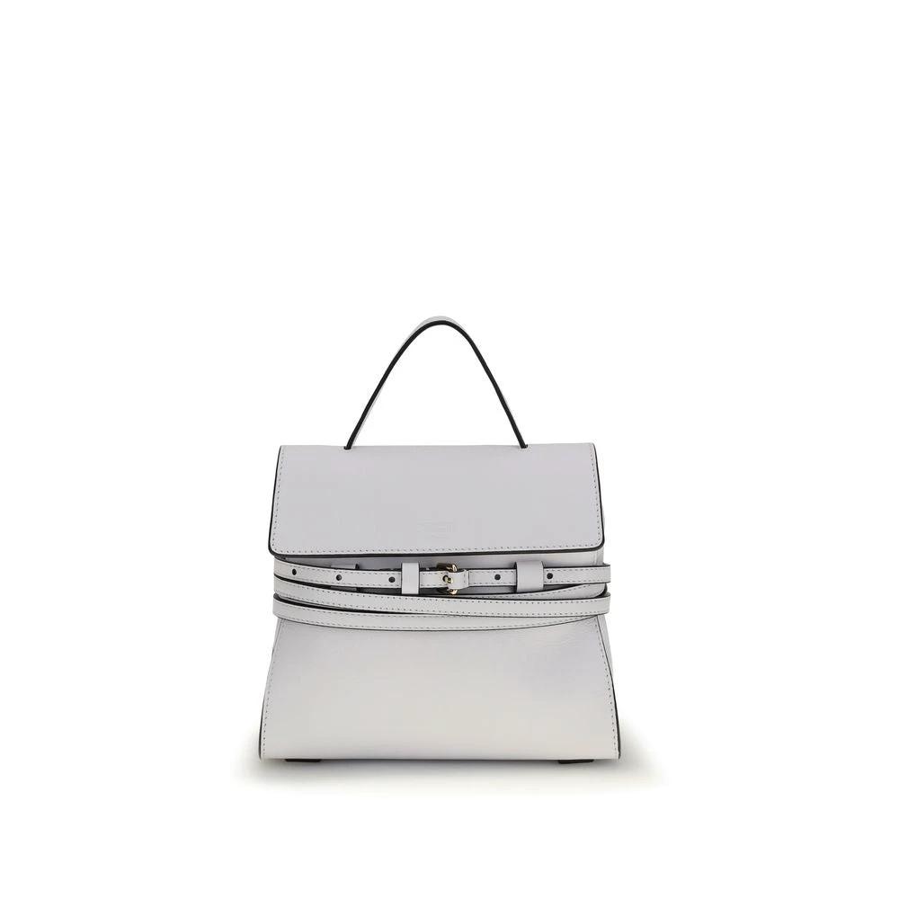 Moschino Sample Sale Moschino White Calf Leather Bos Taurus Handbag - | Designer outlet