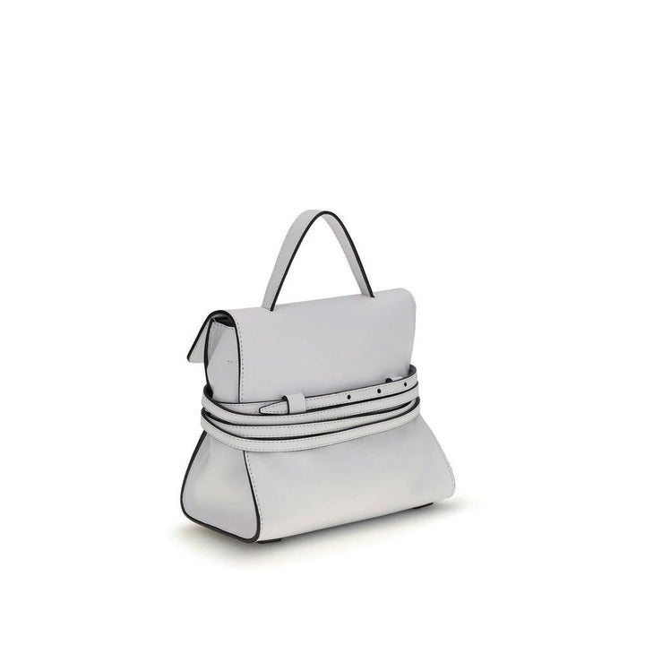 Moschino Sample Sale Moschino White Calf Leather Bos Taurus Handbag - | Designer outlet
