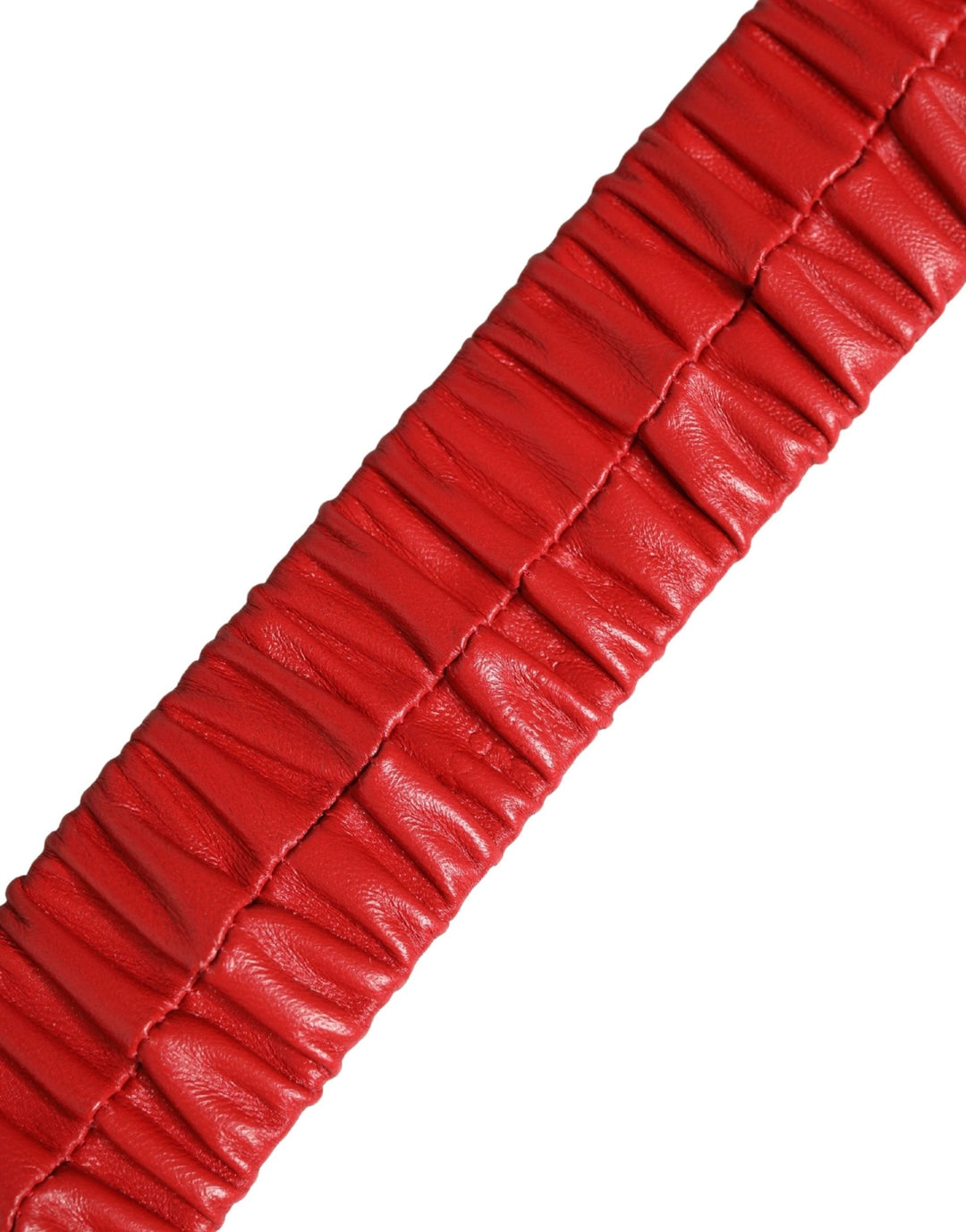 Dolce &amp; Gabbana Sample Sale Dolce &amp; Gabbana Red Leather Gold Heart Metal Buckle Belt - | Designer outlet