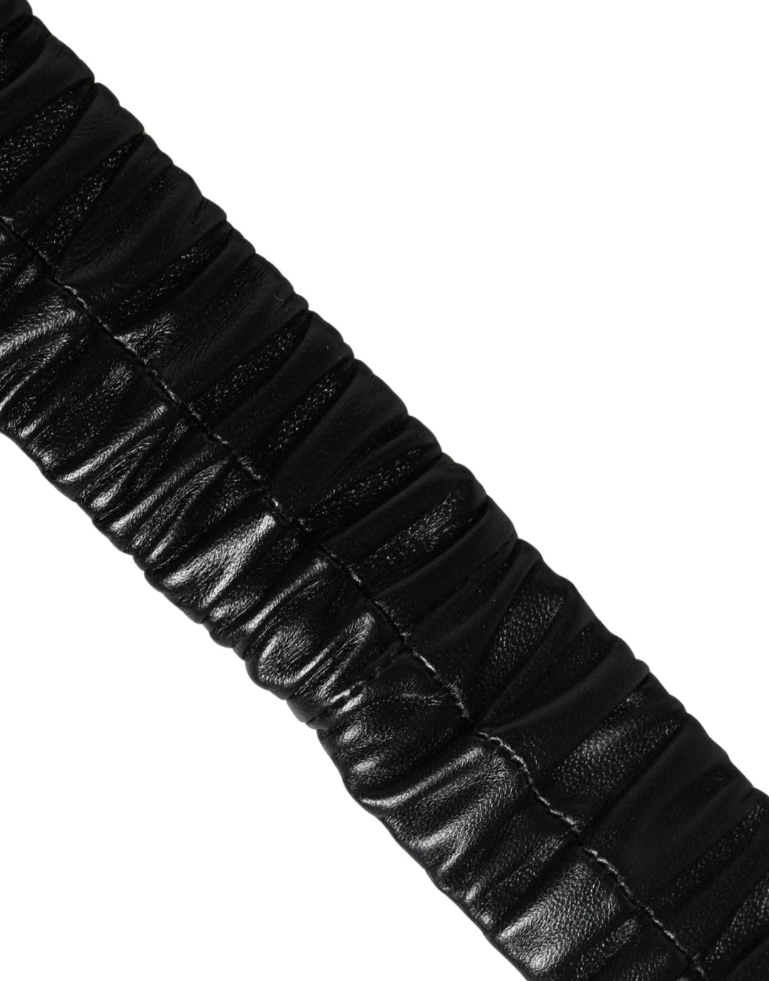 Dolce &amp; Gabbana Sample Sale Dolce &amp; Gabbana Black Leather Gold Heart Metal Buckle Belt - | Designer outlet